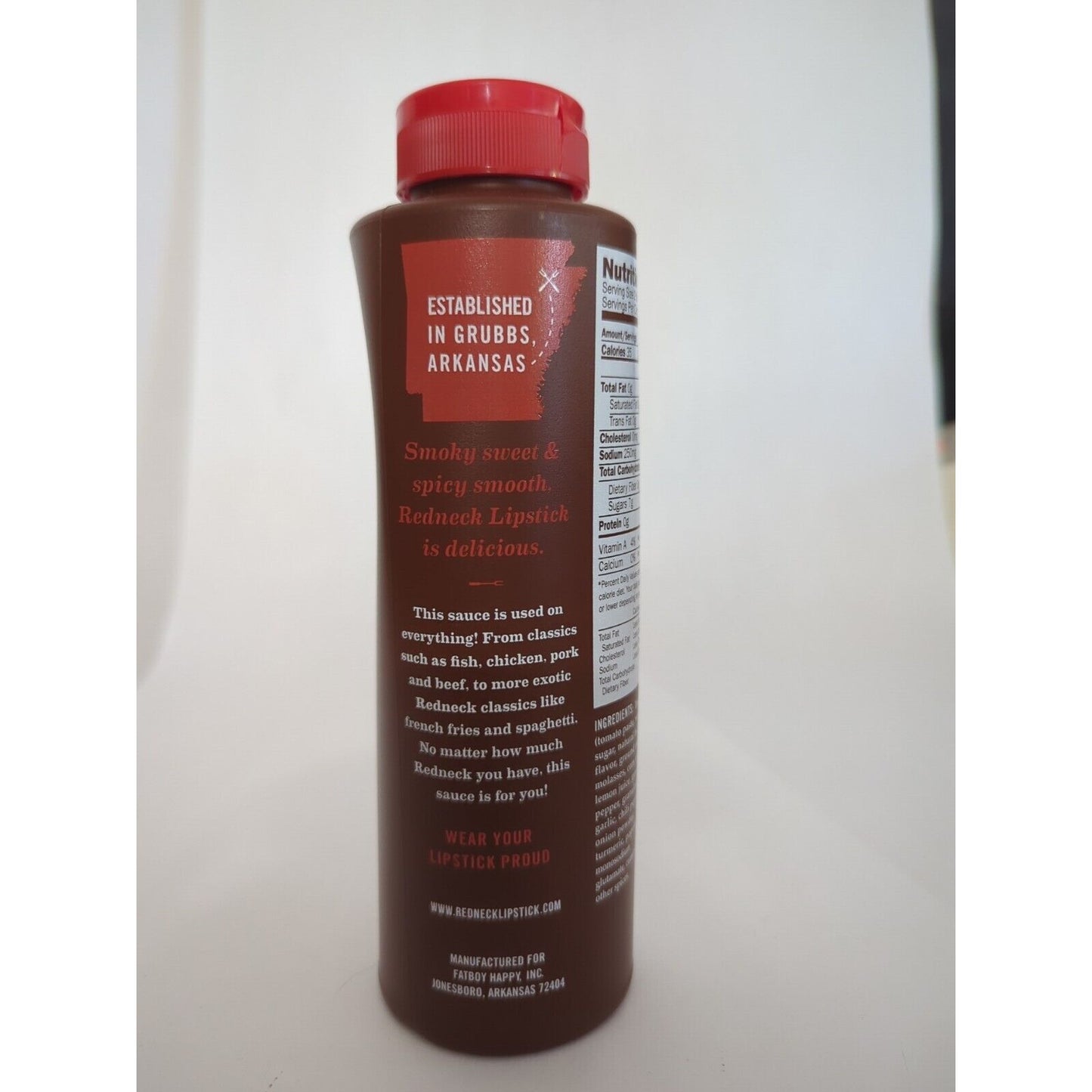 Redneck Lipstick BBQ Sauce 18 Ounce Plastic Bottle