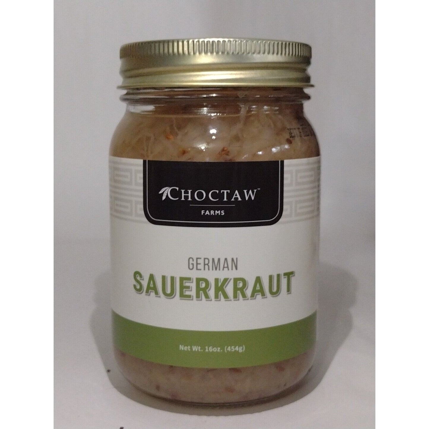 Choctaw Farms German Sauerkraut 16 Ounce Glass Jar