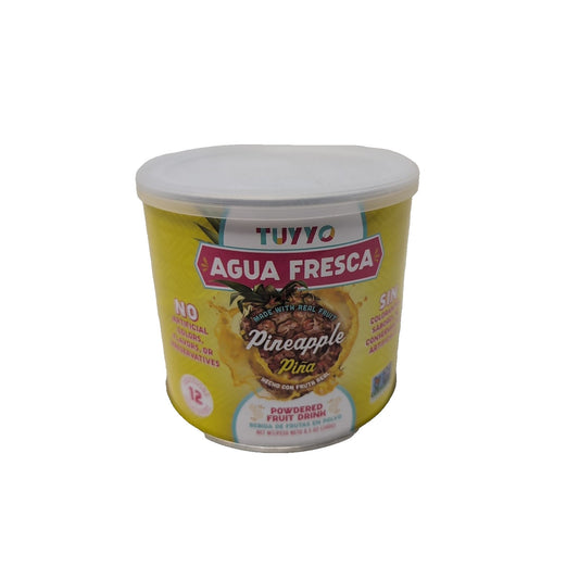 Tuyyo Agua Fresca Powder Pineapple Flavor 8.5 Ounce Canister