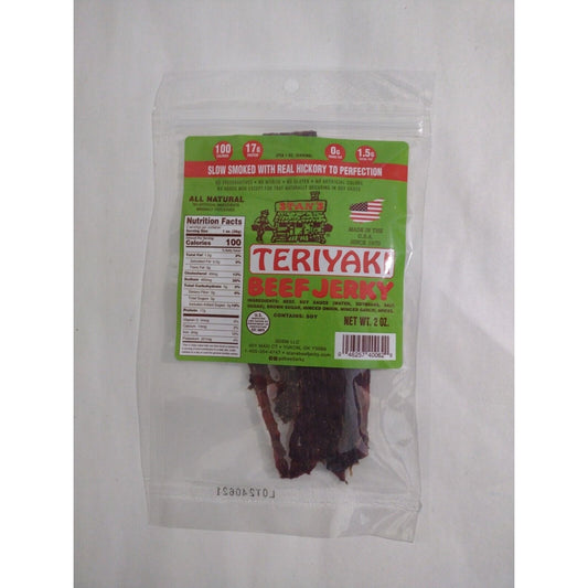 Stan's Teriyaki Beef Jerky 2 Ounce Bag