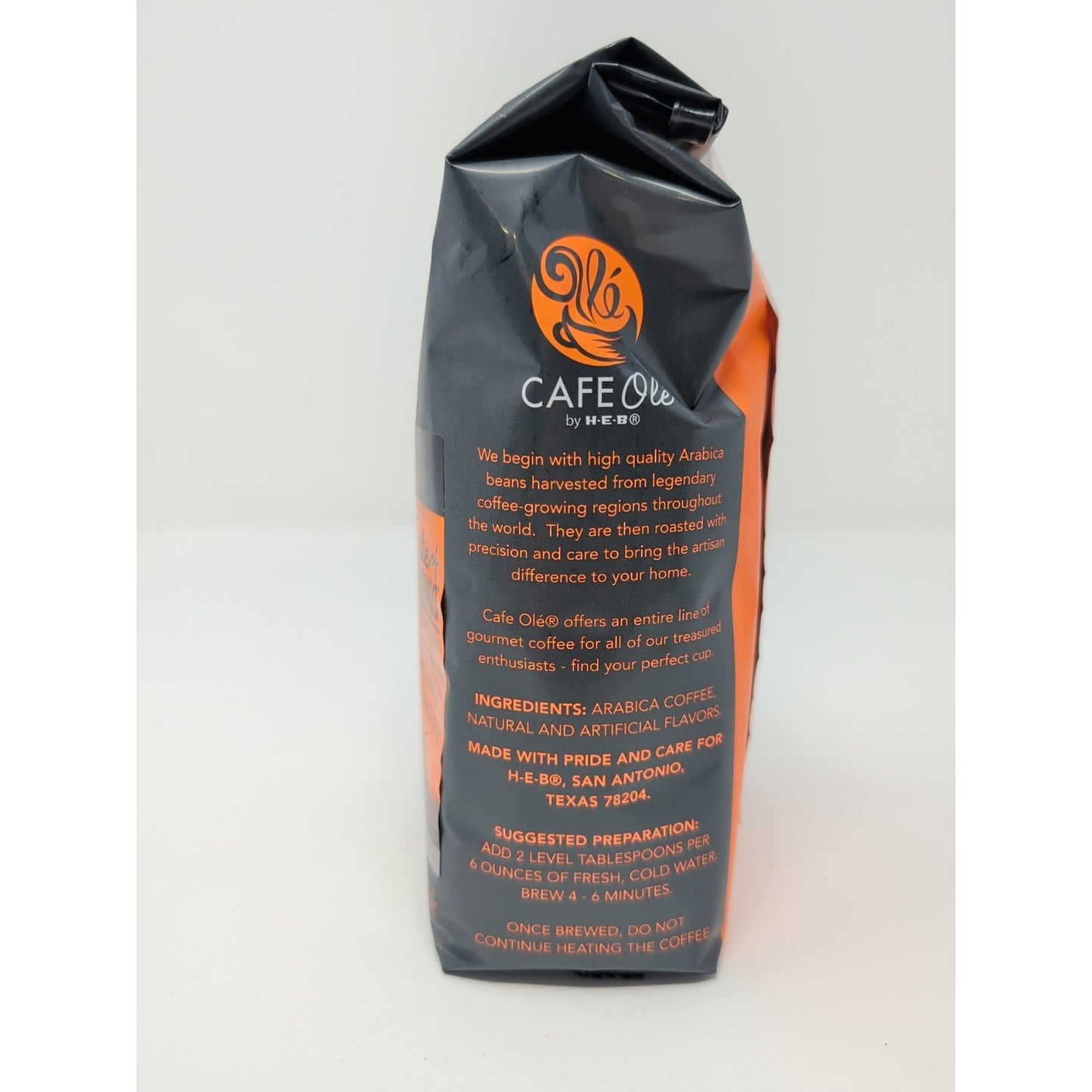 Cafe Ole By HEB Taste Of San Antonio Ground Coffee 12 Ounce Bag