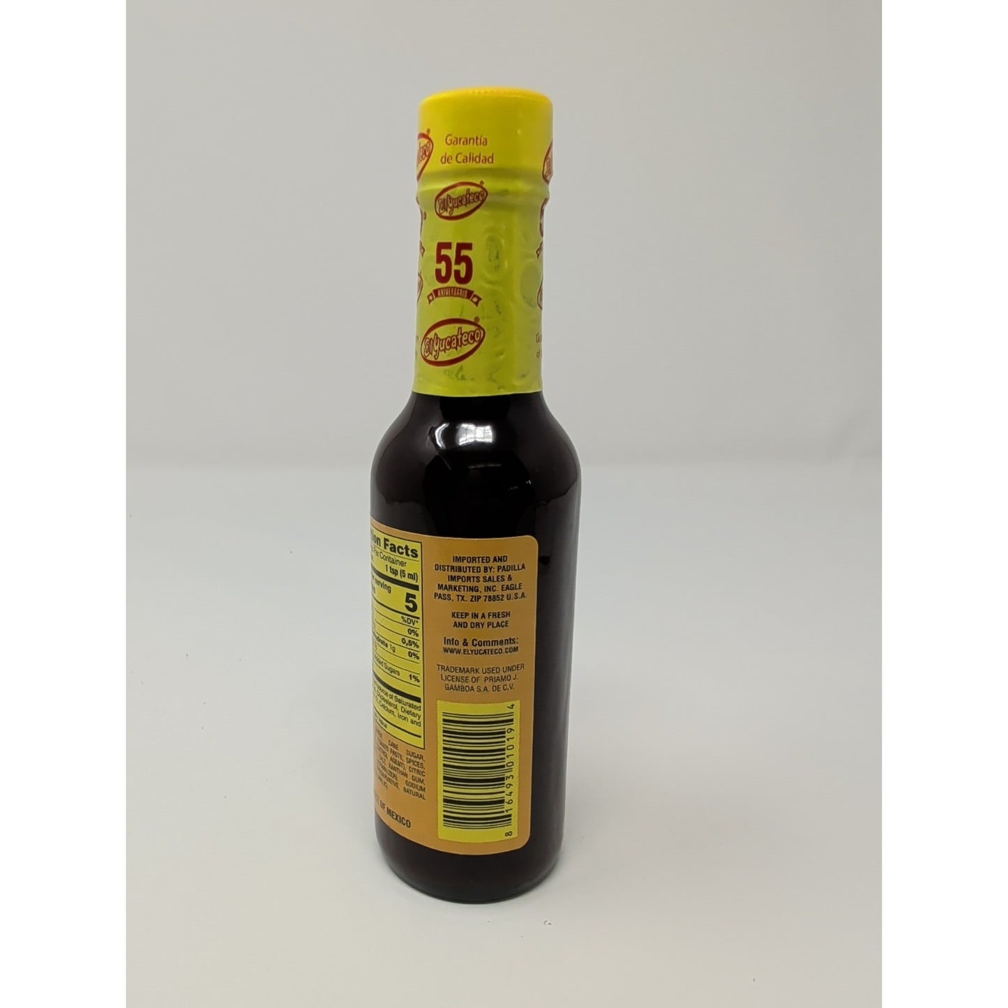 El Yucateco Chile Chipotle Hot Sauce 5 Ounce Glass Bottle
