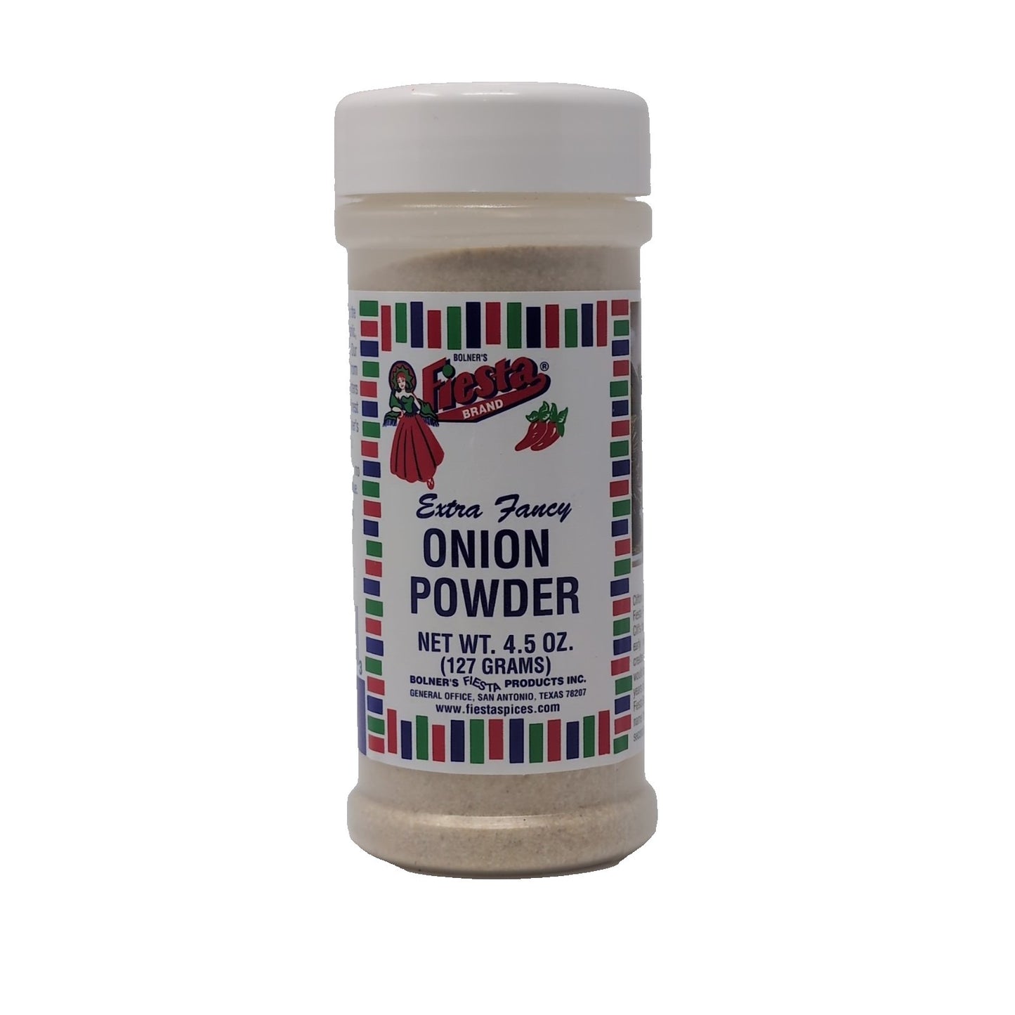 Bolner's Fiesta Extra Fancy Onion Powder 4.5 Ounce Plastic Shaker