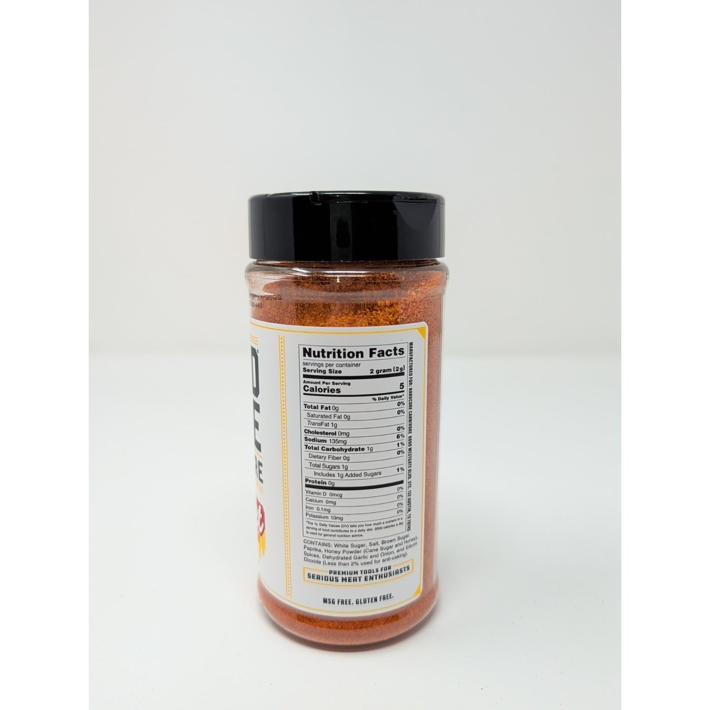 Hardcore Carnivore Sweet BBQ Rub 12.25 Ounce Plastic Shaker