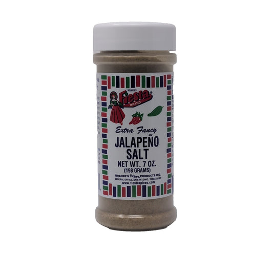Bolner's Fiesta Extra Fancy Jalapeno Salt 7 Ounce Plastic Shaker