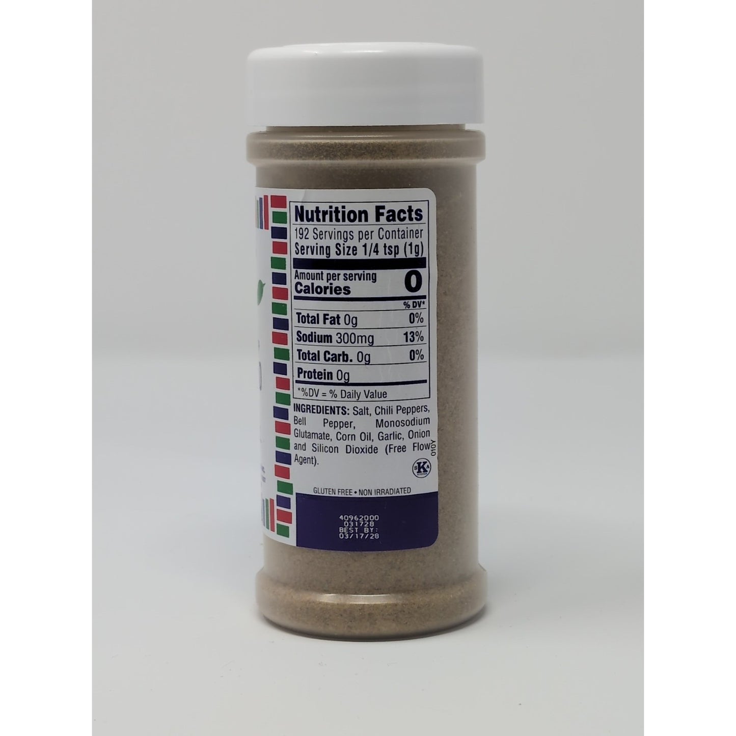 Bolner's Fiesta Extra Fancy Jalapeno Salt 7 Ounce Plastic Shaker