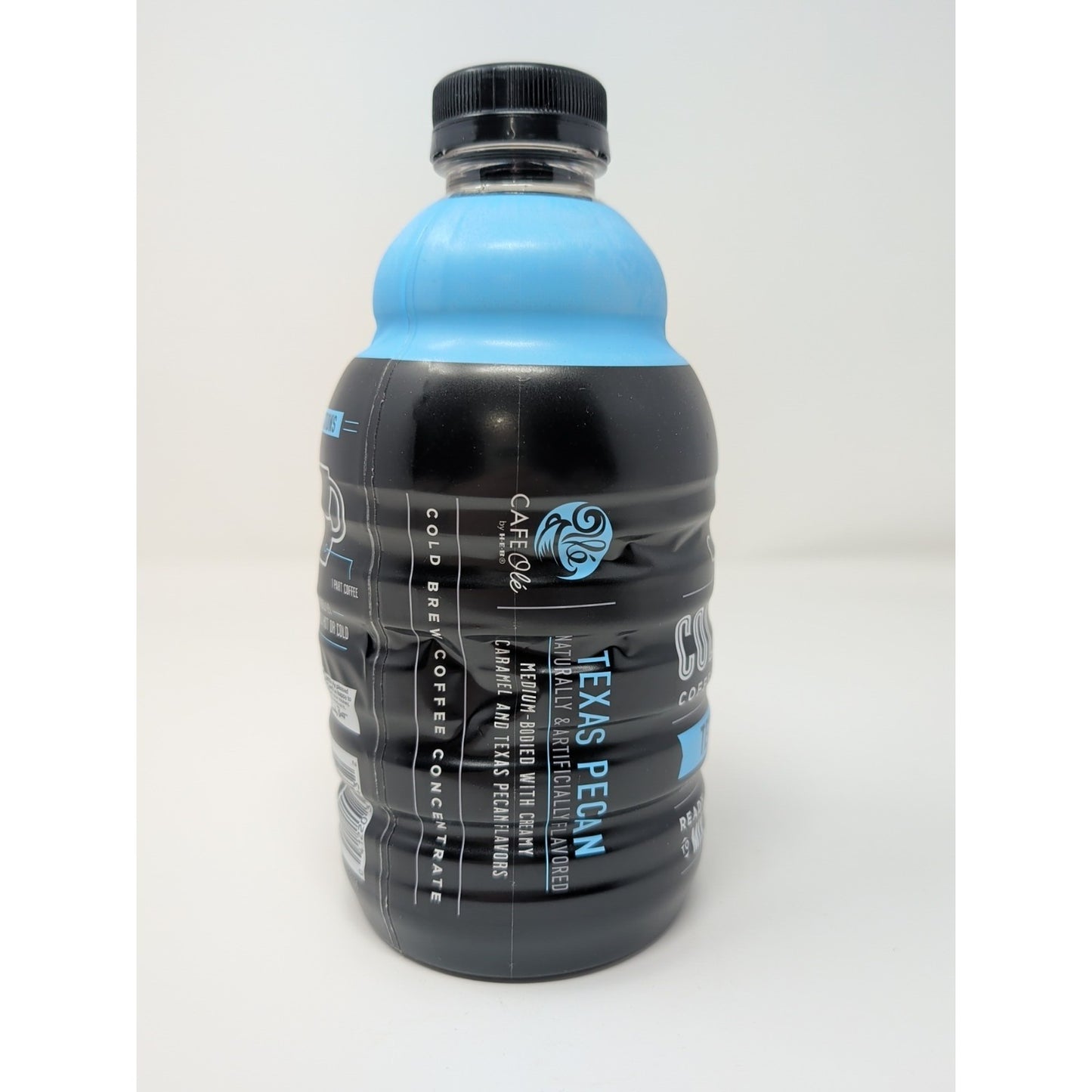 Cafe Ole By HEB Texas Pecan Cold Brew Coffee Concentrate 32 Ounce Plastic Bottle