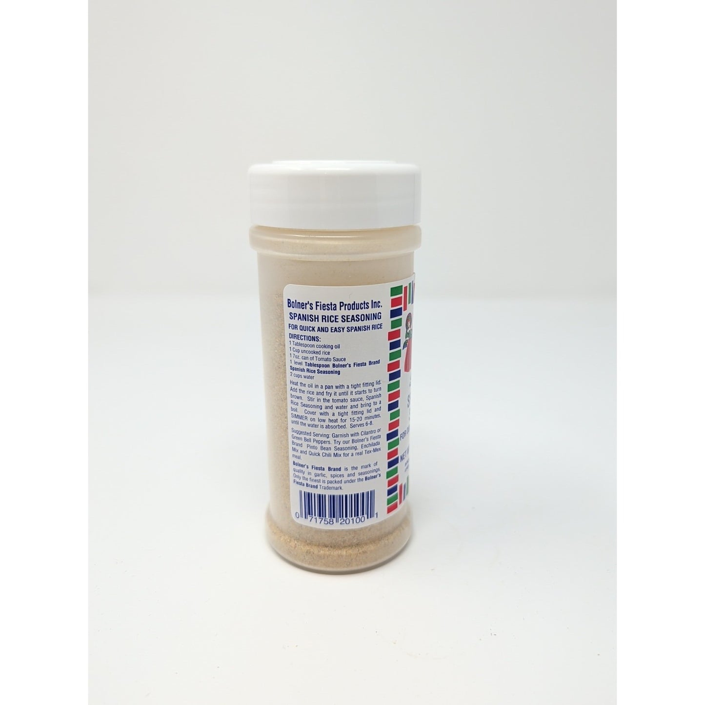 Bolner's Fiesta Extra Fancy Spanish Rice Seasoning 4.5 Ounce Plastic Shaker