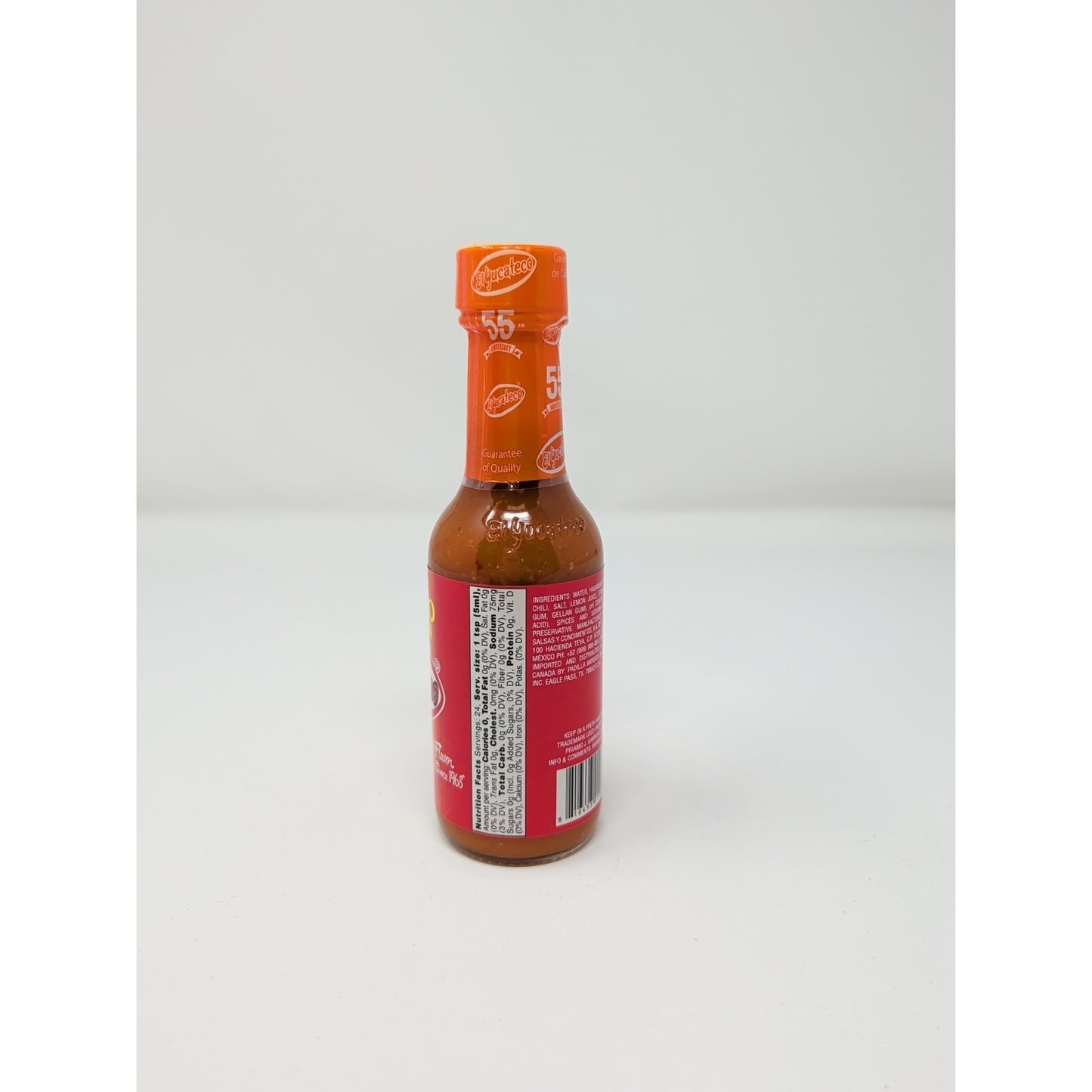 El Yucateco Habanero & Chiltepin Hot Sauce 4 Ounce Glass Bottle
