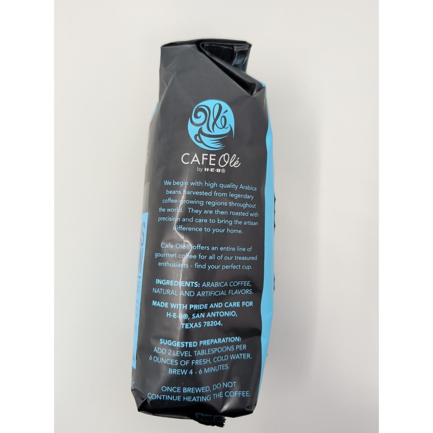 Cafe Ole By HEB Texas Pecan Whole Bean Coffee 12 Ounce Bag