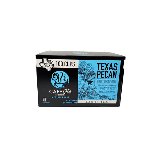 Cafe Ole By HEB Texas Pecan Coffee K-Cups 100 Count Box