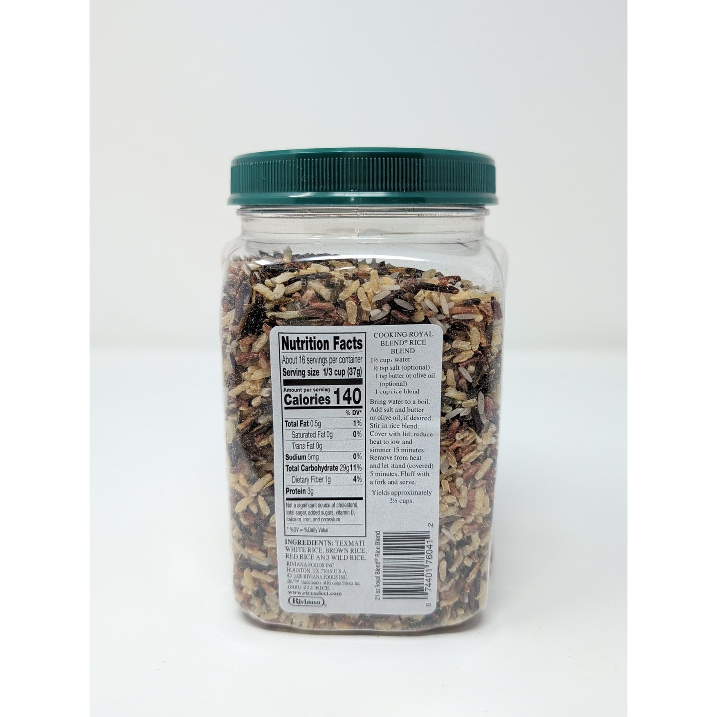 RiceSelect Royal Blend Rice Blend 21 Ounce Plastic Container Jar