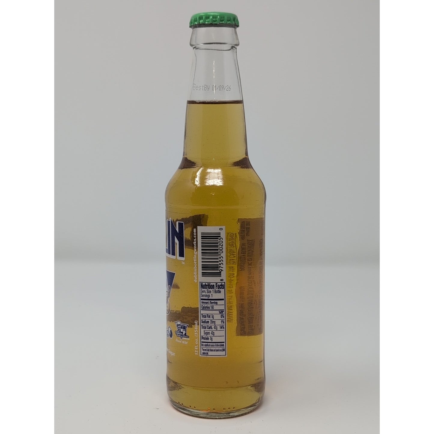 Dublin Craft Soda Vanilla Cream Soda 12 Ounce Glass Bottle Pure Cane Sugar