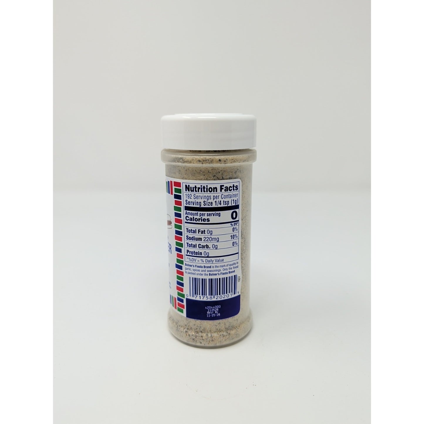 Bolner's Fiesta Extra Fancy Hamburger Deluxe 7 Ounce Plastic Shaker