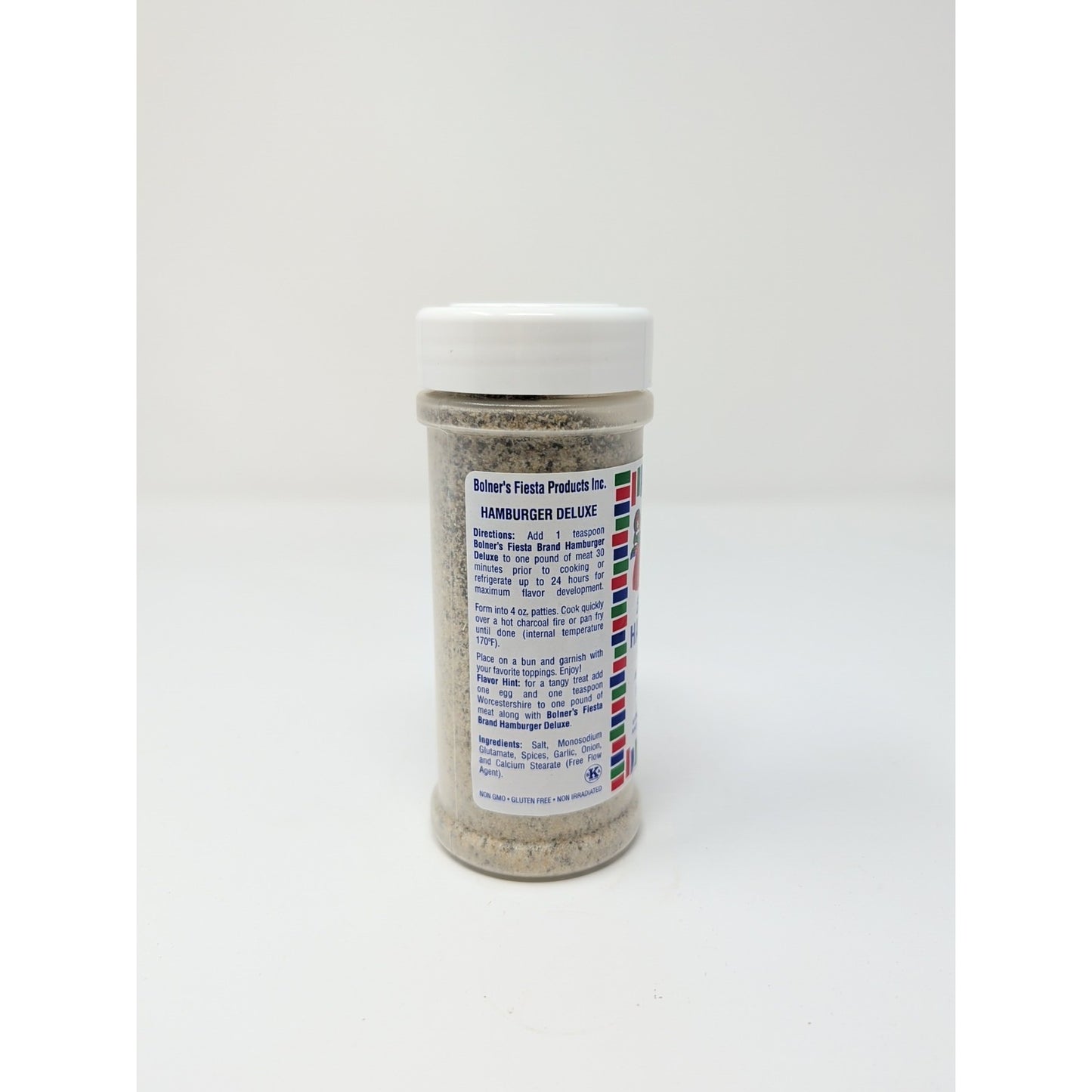 Bolner's Fiesta Extra Fancy Hamburger Deluxe 7 Ounce Plastic Shaker