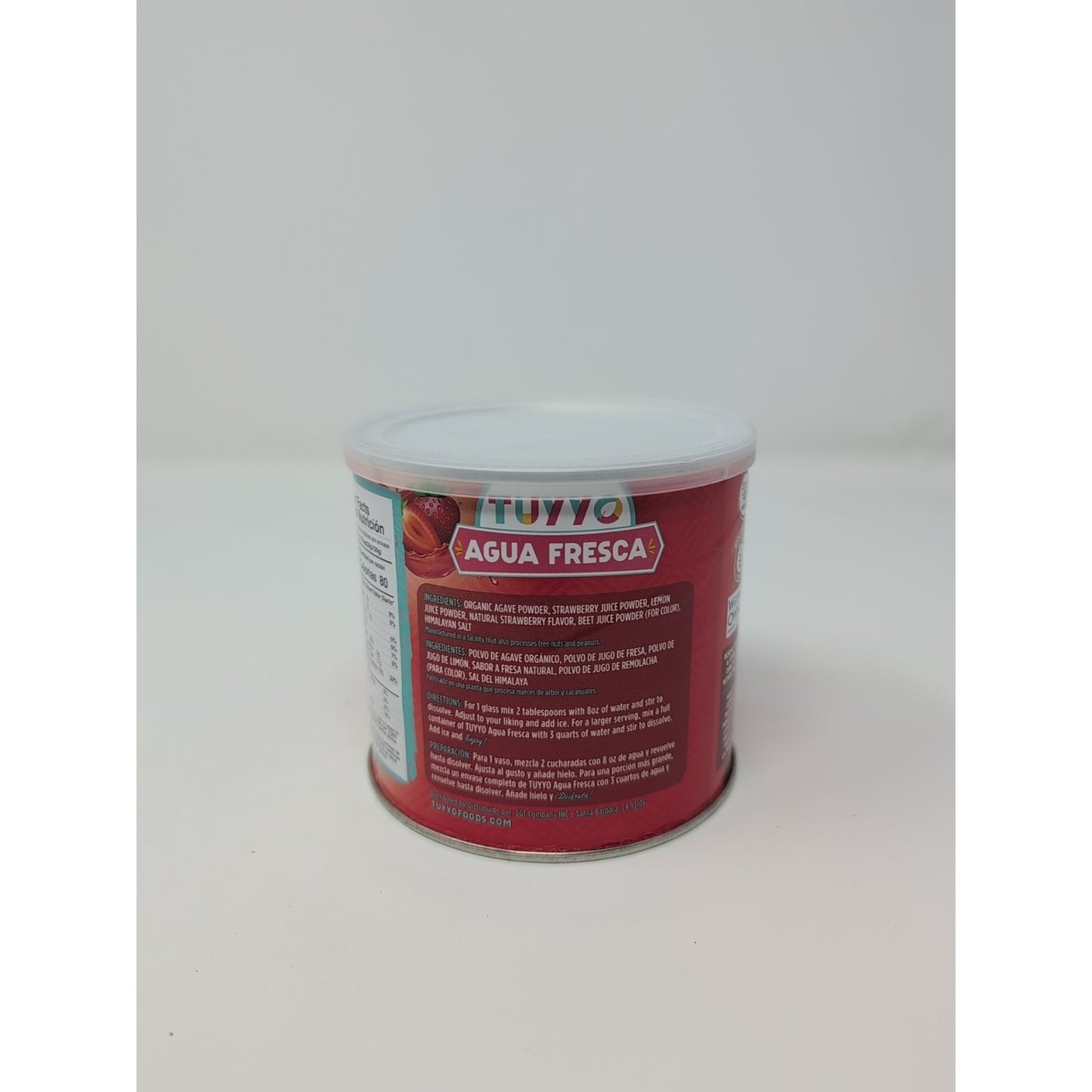 Tuyyo Strawberry (Fresa) Agua Fresca Powder 8.5 Ounce Canister