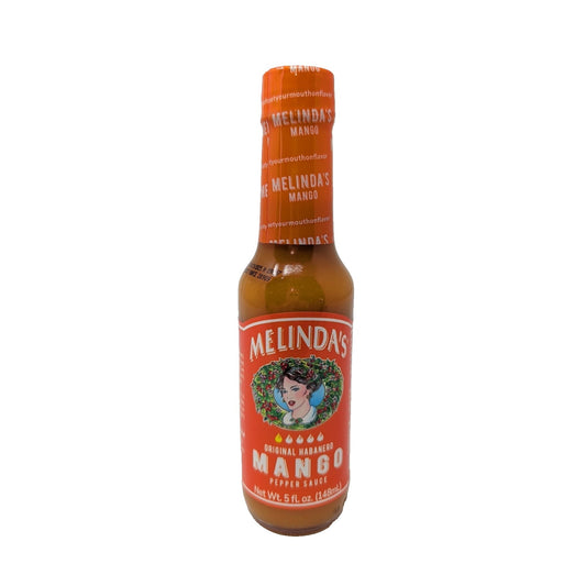Melinda's Original Habanero Mango Pepper Sauce 5 Ounce Glass Bottle