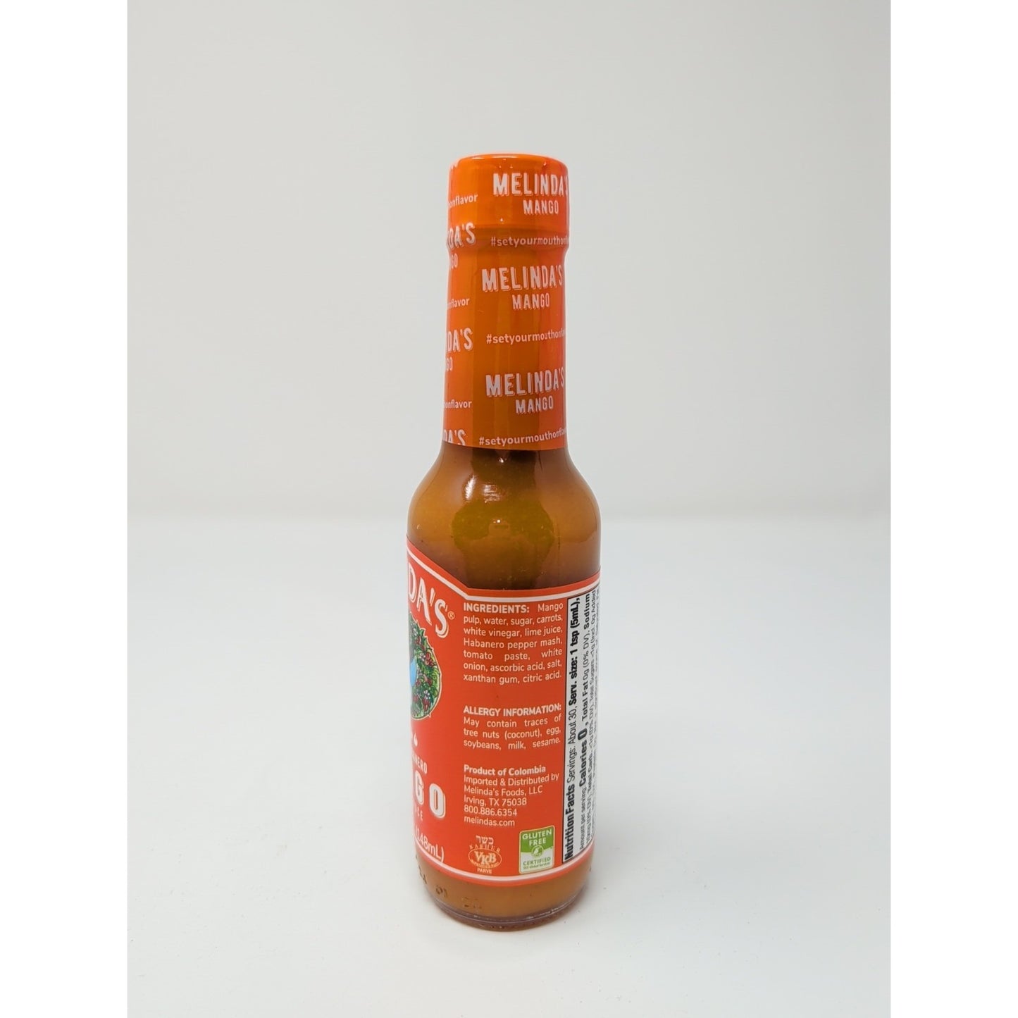 Melinda's Original Habanero Mango Pepper Sauce 5 Ounce Glass Bottle