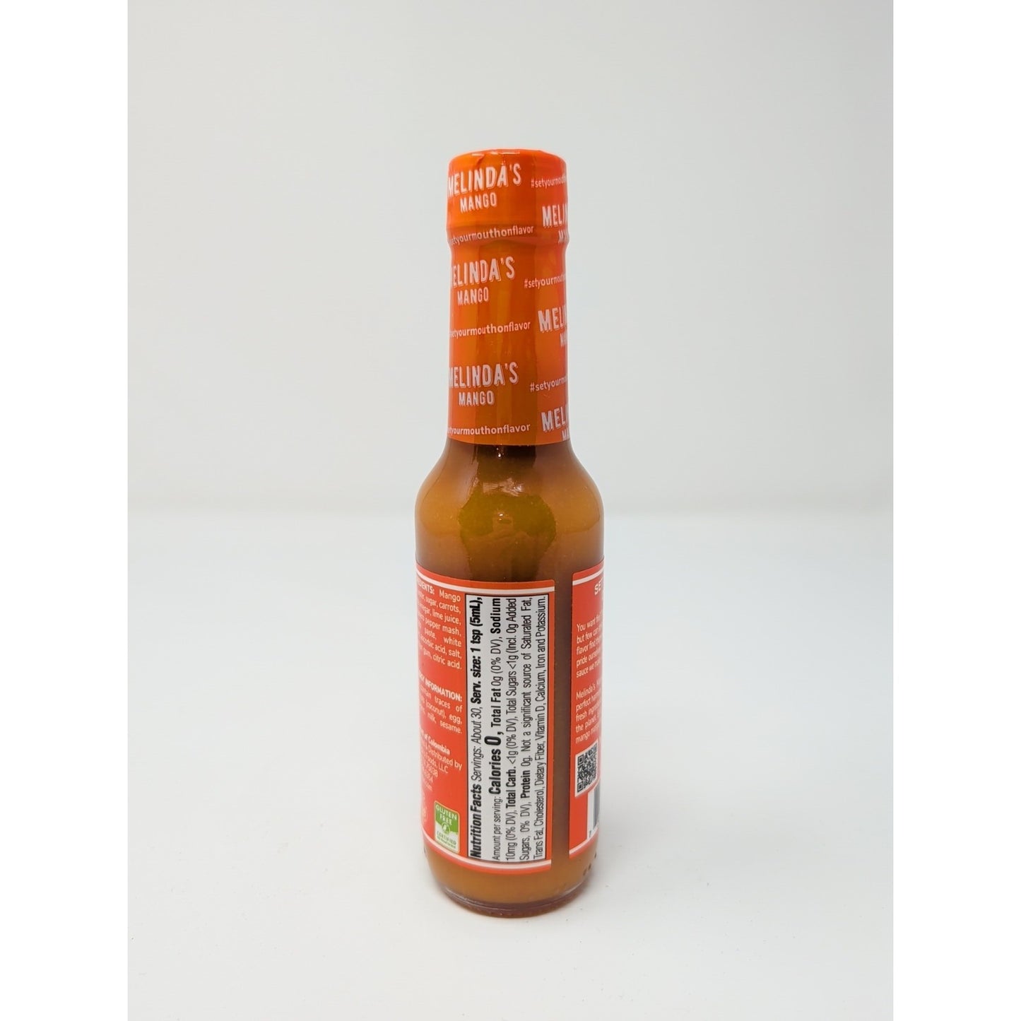 Melinda's Original Habanero Mango Pepper Sauce 5 Ounce Glass Bottle