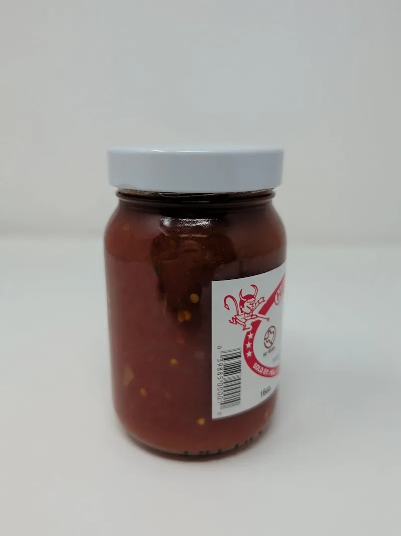 Hell On The Red Hot Party Dip Salsa 16 Oz Glass Jar