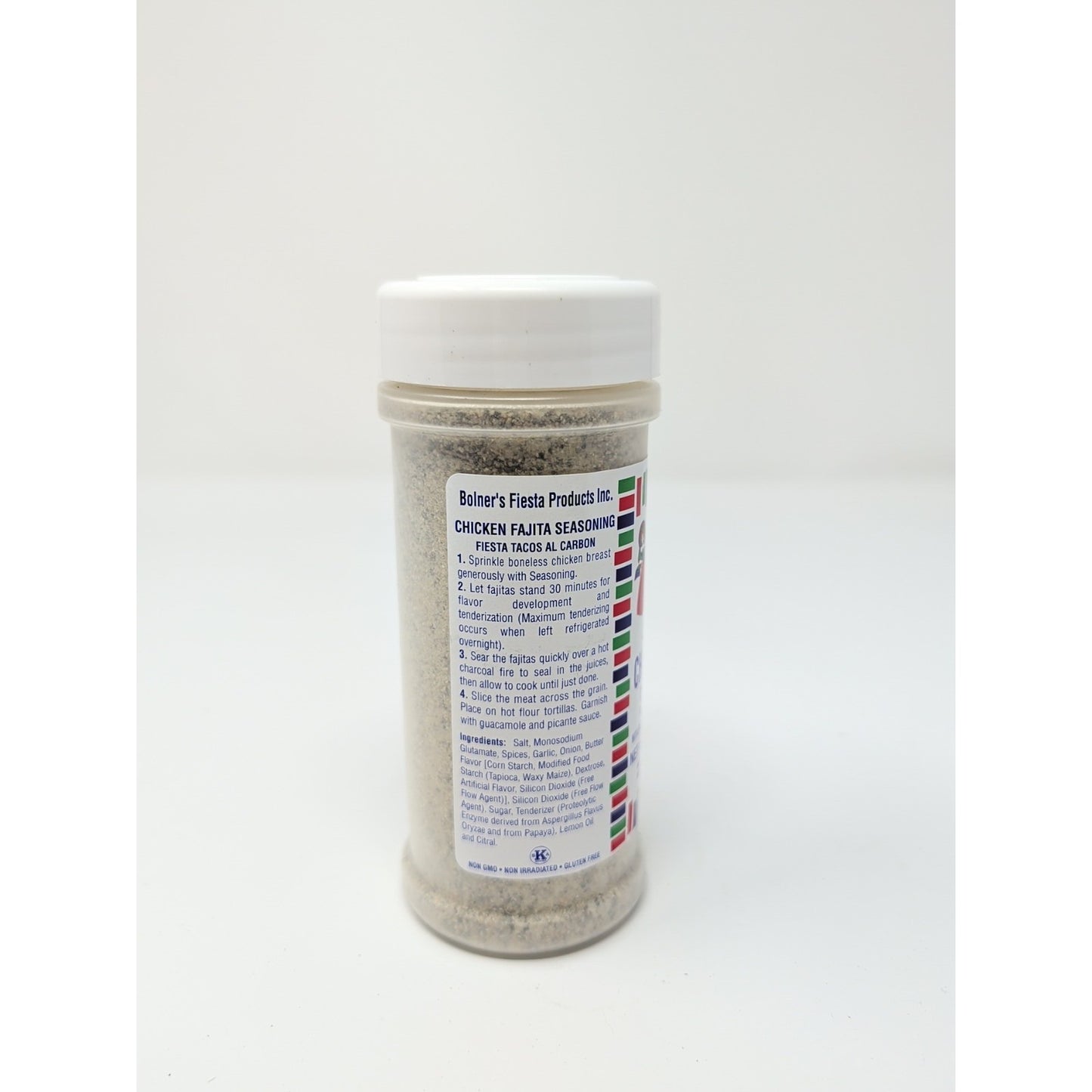 Bolner's Fiesta Extra Fancy Chicken Fajita Seasoning 7 Ounce Plastic Shaker