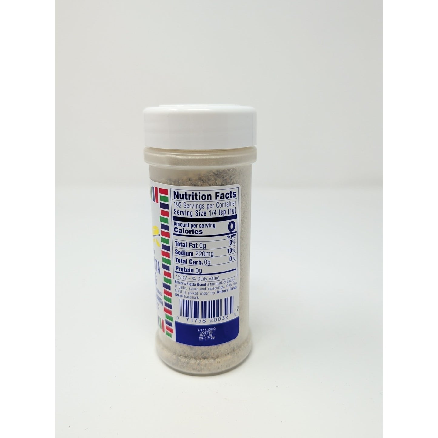 Bolner's Fiesta Extra Fancy Chicken Fajita Seasoning 7 Ounce Plastic Shaker