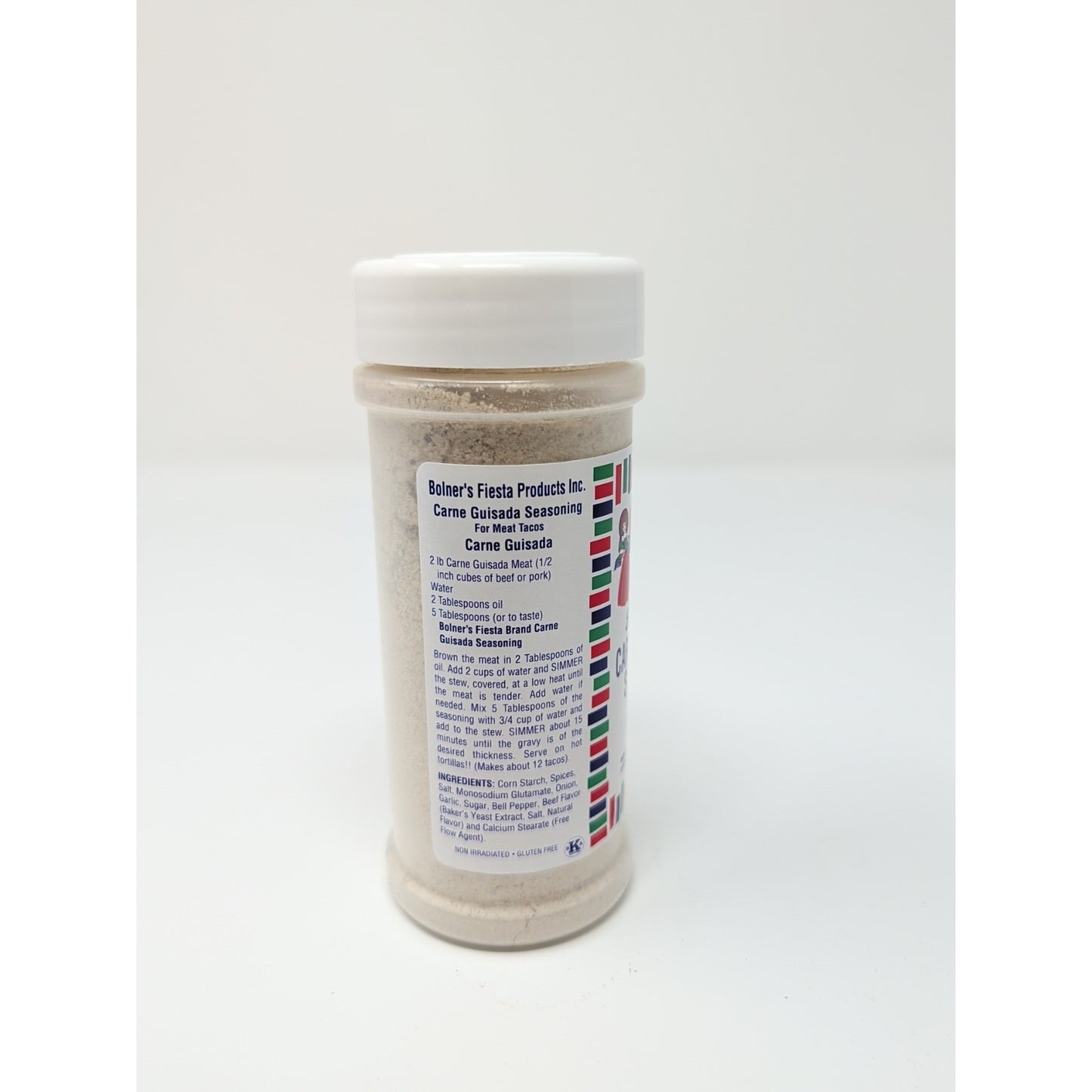 Bolner's Fiesta Extra Fancy Carne Guisada Seasoning 5 Ounce Plastic Shaker