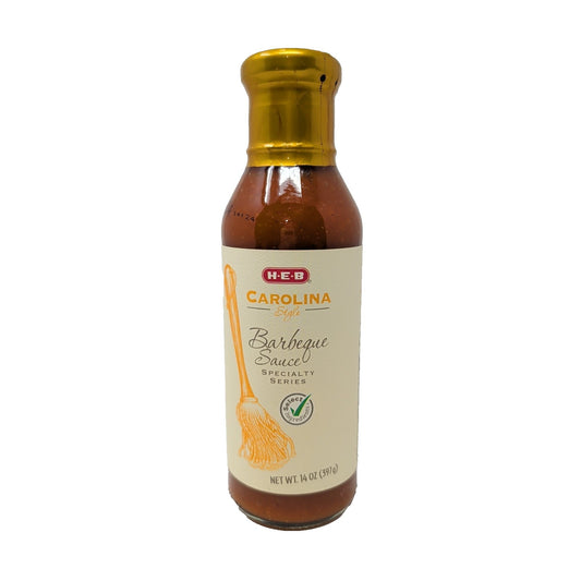 HEB Specialty Series Carolina Style Barbecue Sauce 14 Ounce Glass Bottle