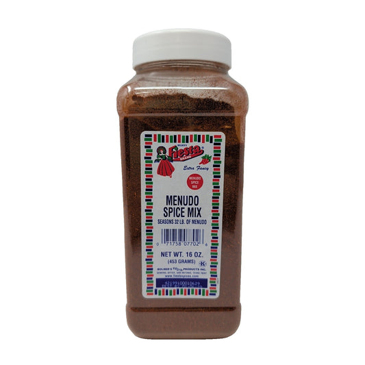 Bolner's Fiesta Extra Fancy Menudo Spice Mix 16 Ounce Plastic Container