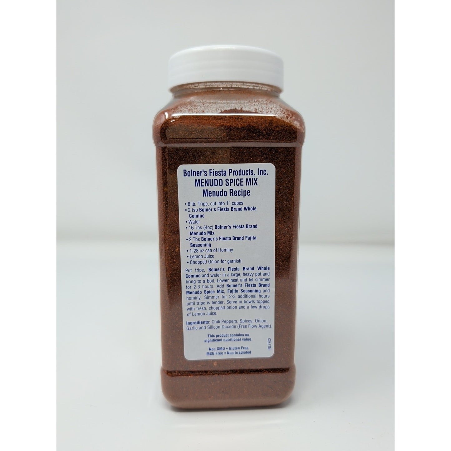 Bolner's Fiesta Extra Fancy Menudo Spice Mix 16 Ounce Plastic Container