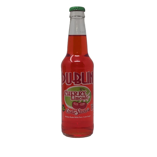 Dublin Craft Soda Cherry Limeade 12 Ounce Glass Bottle