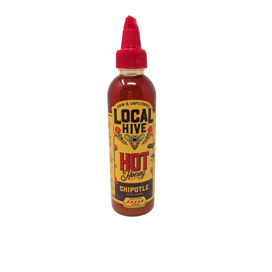 Local Hive Raw & Unfiltered Hot Honey Chipotle 9 Ounce Plastic Squeeze Bottle