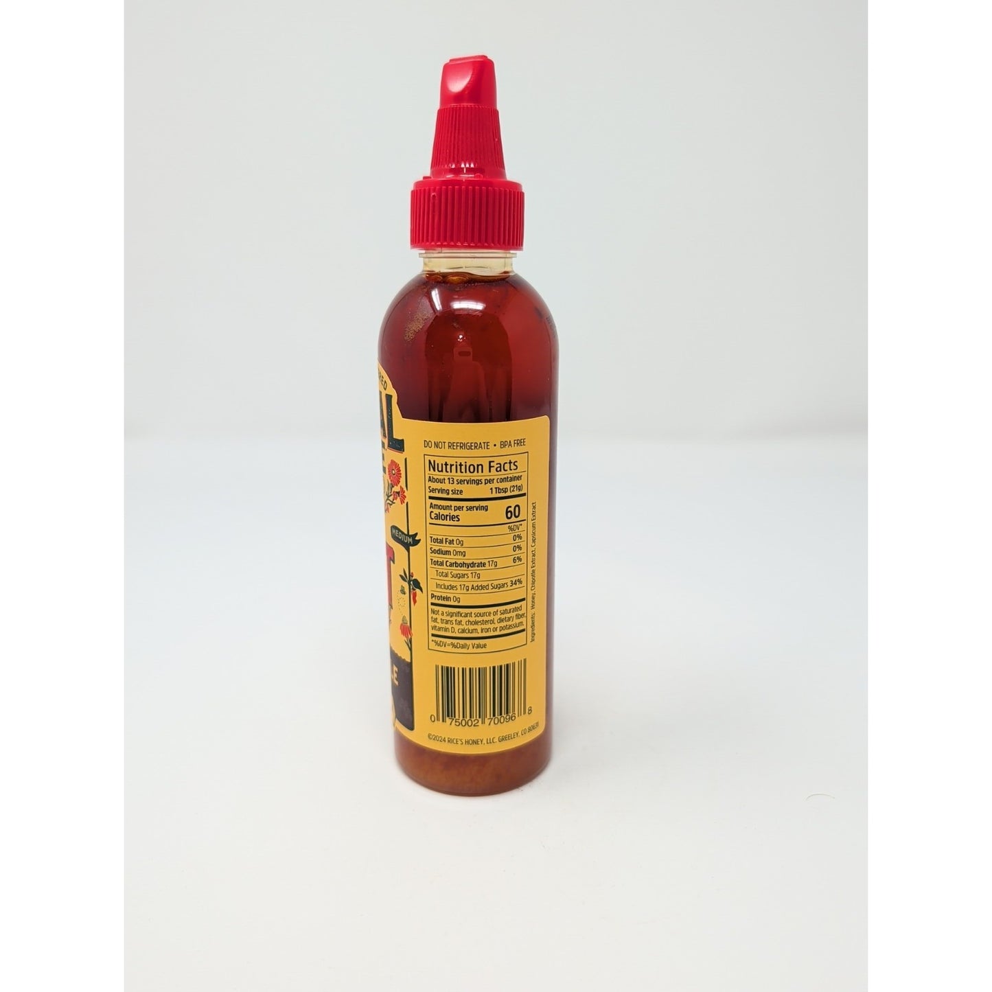 Local Hive Raw & Unfiltered Hot Honey Chipotle 9 Ounce Plastic Squeeze Bottle