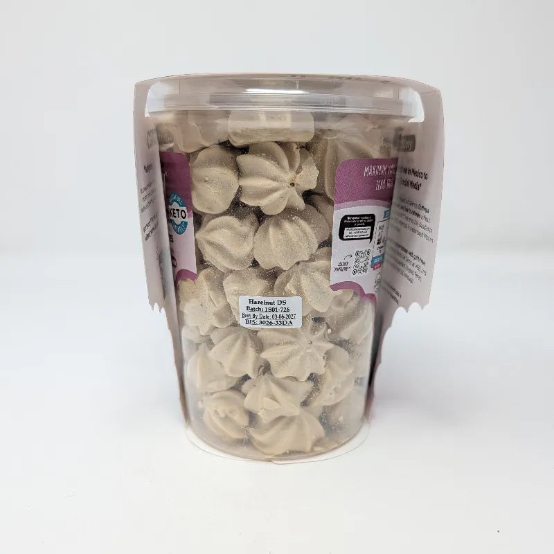 don'tworry Hazelnut Chocolate Meringues 2.4 Ounce Plastic Container