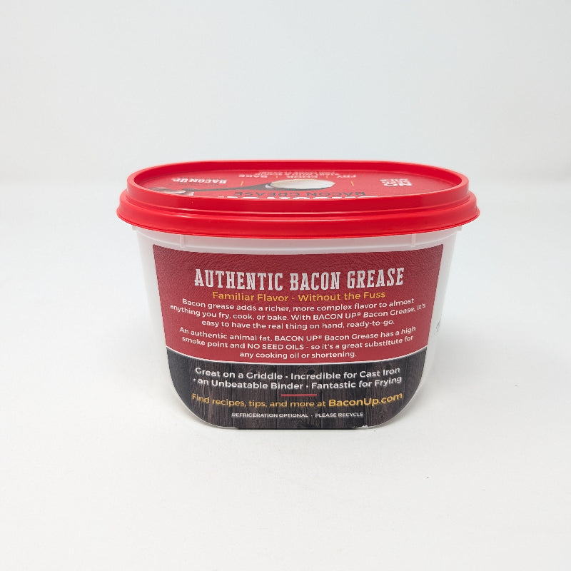 Bacon Up Bacon Grease 14 Oz Tub Container