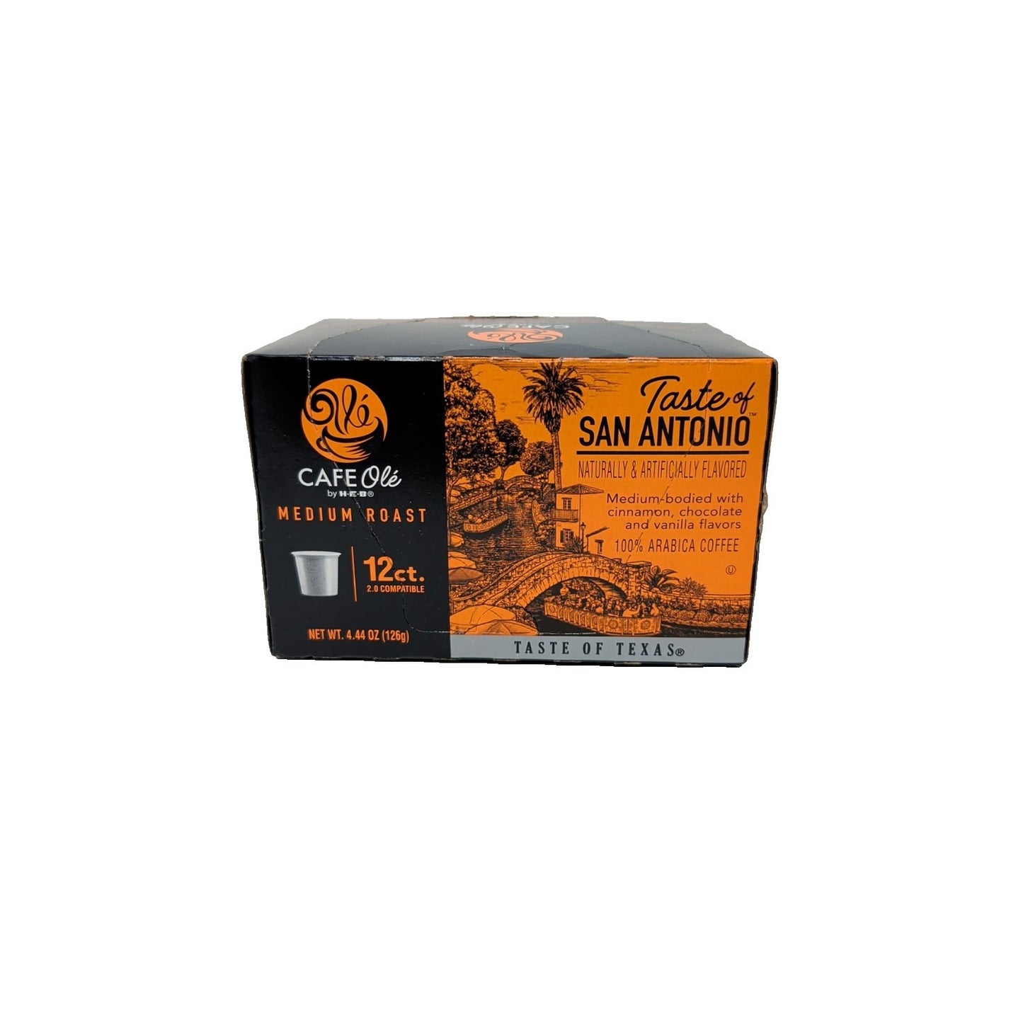 Cafe Ole By HEB Taste Of San Antonio Coffee K-Cups 12 Count Box