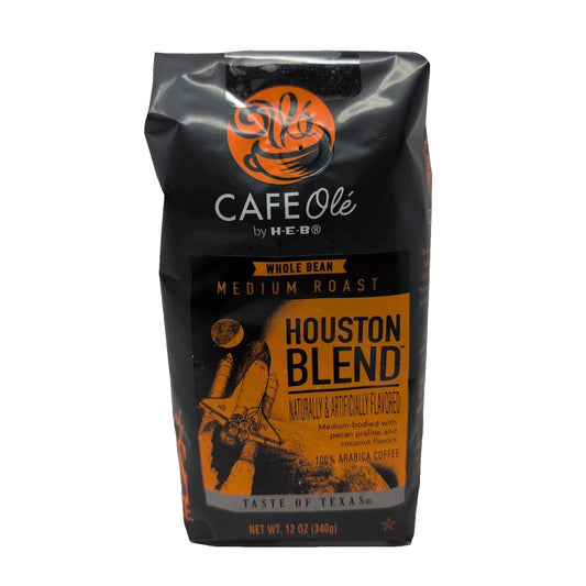 Cafe Ole by HEB Houston Blend Coffee Whole Beans 12 Ounce Bag