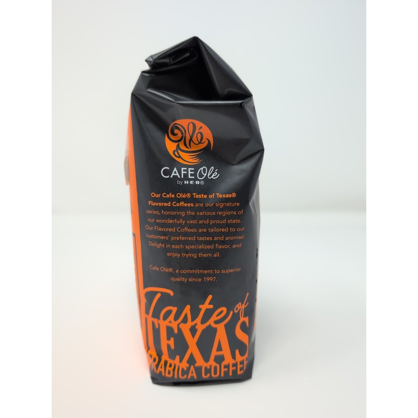 Cafe Ole by HEB Houston Blend Coffee Whole Beans 12 Ounce Bag