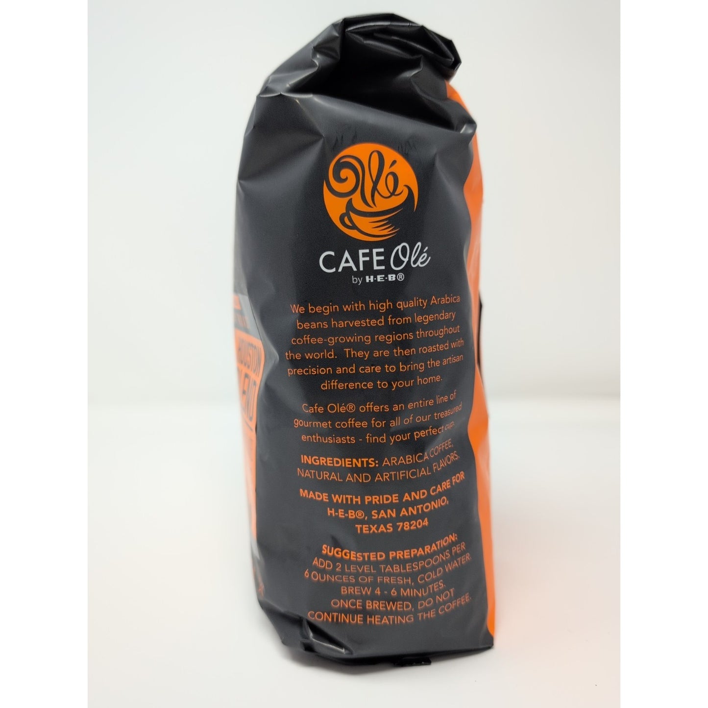 Cafe Ole by HEB Houston Blend Medium Roast Whole Bean Coffee 2 Pound Bag