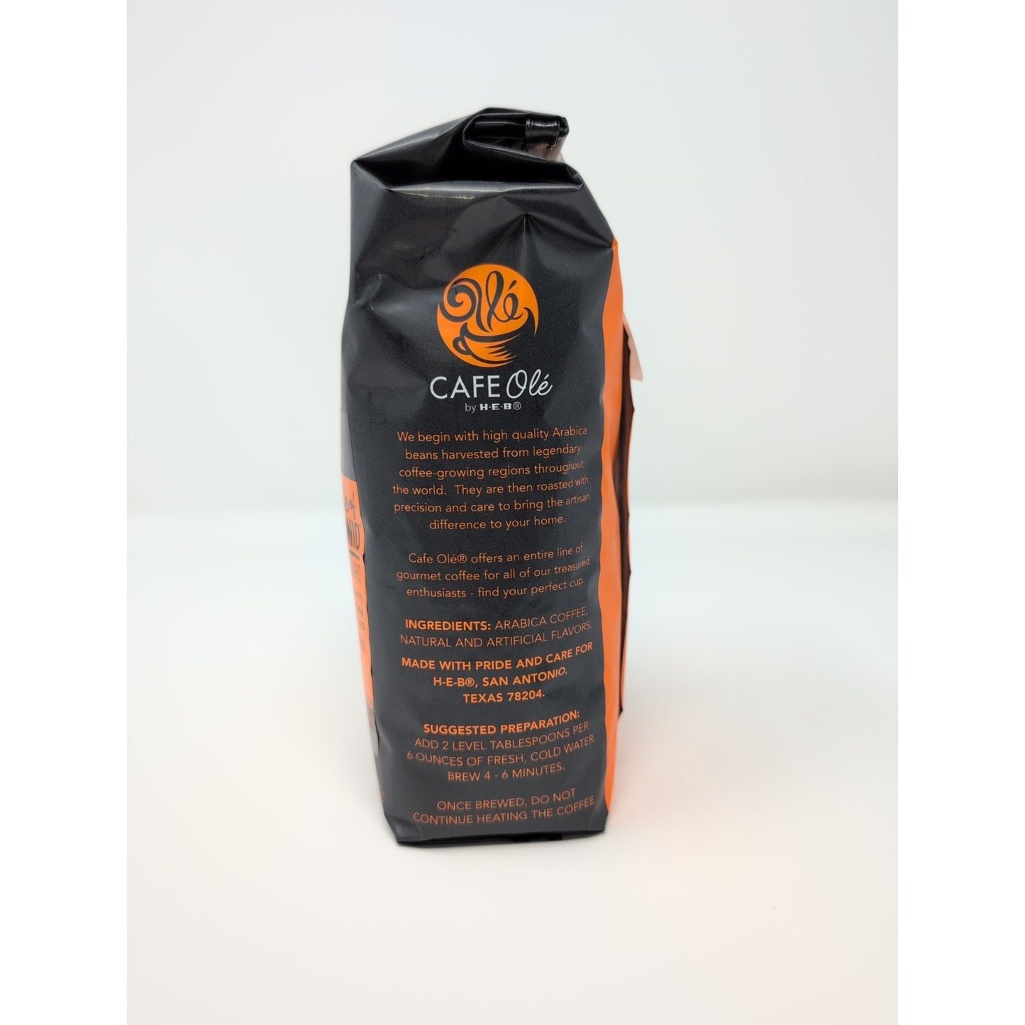 Cafe Ole by HEB Taste Of San Antonio Coffee Whole Beans 12 Ounce Bag