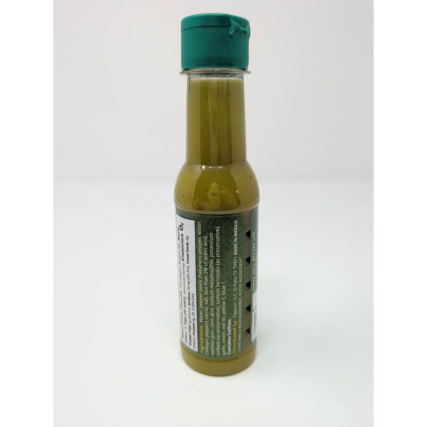La Perrona Green Hot Sauce With Chiltepin Peppers 5 Ounce Plastic Bottle