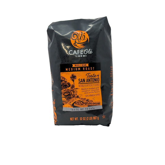 Cafe Ole By HEB Taste Of San Antonio Whole Bean Coffee 2 Pound Bag