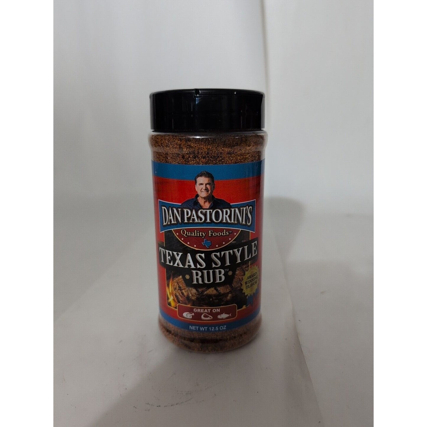 Dan Pastorini's Quality Foods Texas Style Rub 12.5 Ounce Plastic Shaker