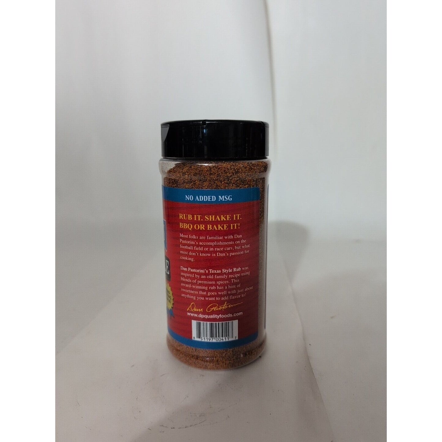 Dan Pastorini's Quality Foods Texas Style Rub 12.5 Ounce Plastic Shaker