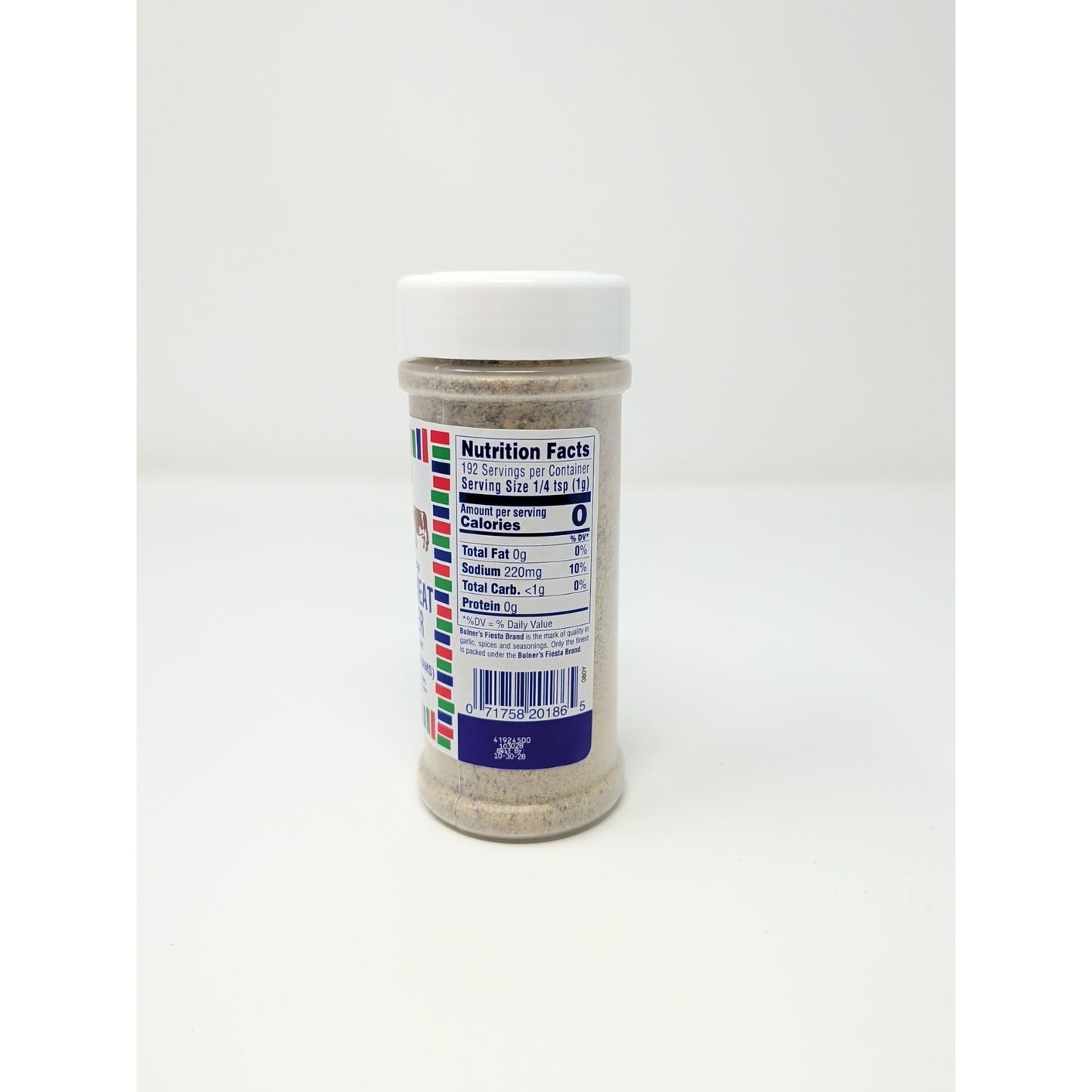 Bolner's Fiesta Extra Fancy Seasoned Meat Tenderizer 7 Ounce Plastic Shaker