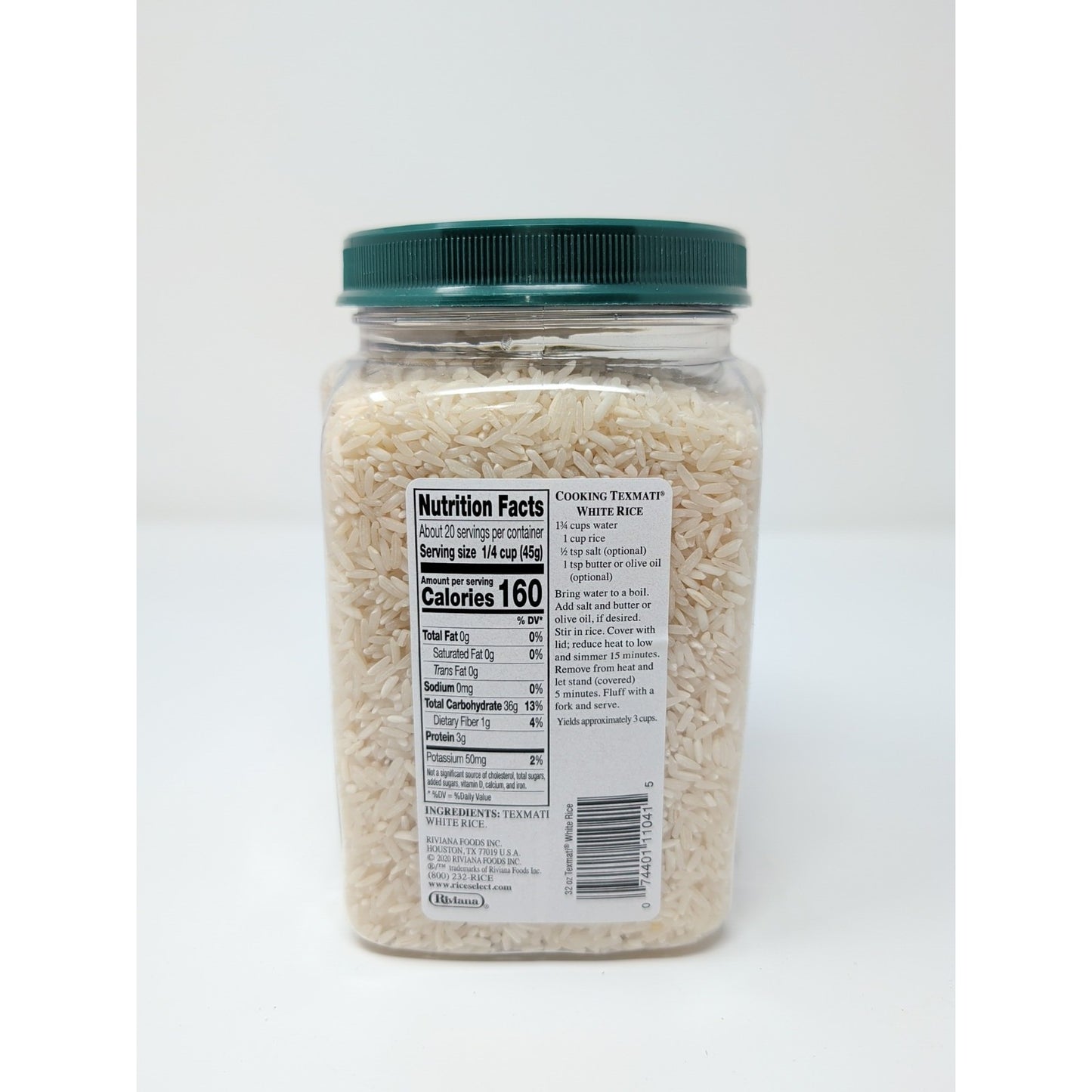 RiceSelect White Texmati Long Grain Basmati Rice 32 Ounce Container