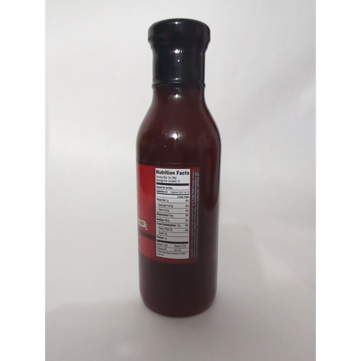 Raider Red Meats Sweet And Spicy BBQ Sauce 12 Ounce Glass Bottle