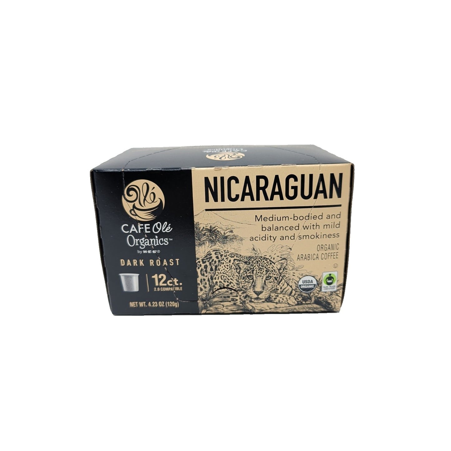 Cafe Ole Organics By HEB Nicaraguan Coffee K-Cups 12 Count