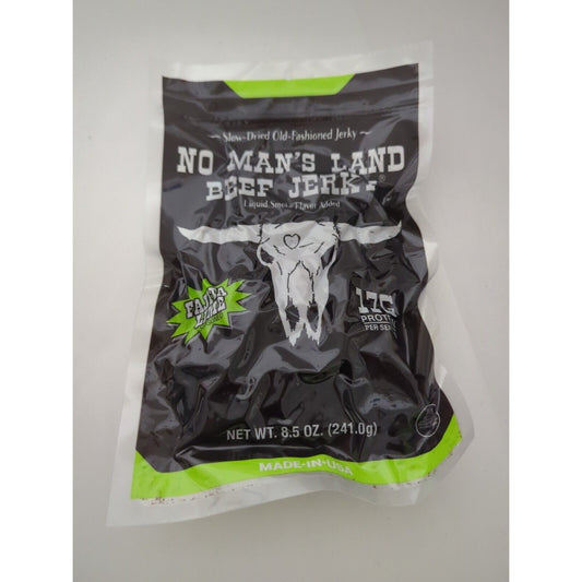 No Man's Land Fajita Lime Beef Jerky 8.5 Ounce Package