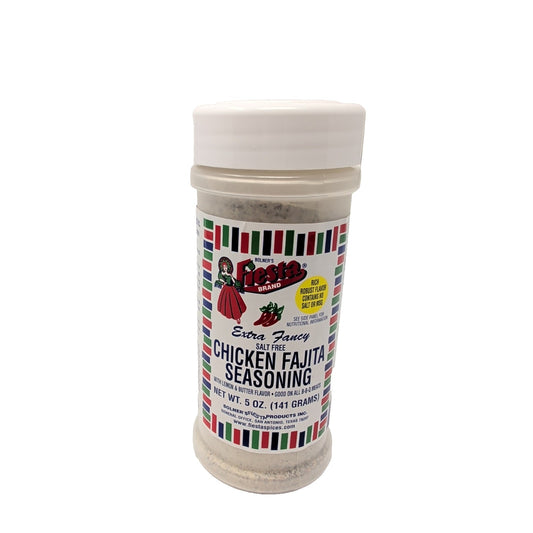 Bolner's Fiesta Extra Fancy Salt Free Chicken Fajita Seasoning 5 Ounce Shaker